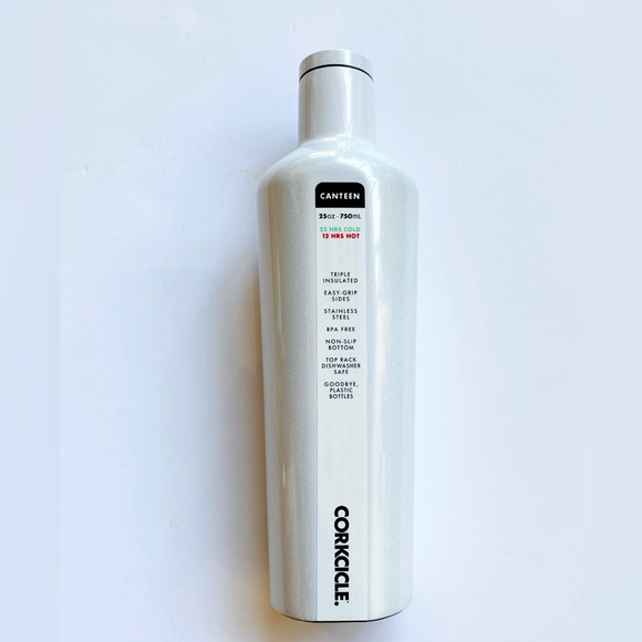 Corkcicle Other - New never used Corkcicle Canteen! White shimmer 25 oz!
